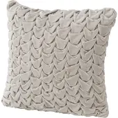 Dulaire Sierkussen Beige Velvet Vlecht 45x45 - incl. vulling