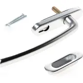 Hoppe Hef/schuifdeurbeslag Blind aluminium F1