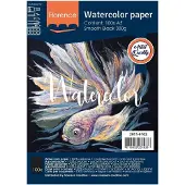 Florence Aquarelpapier - Zwart - A5 - 300 gram - Smooth - Gladde Structuur - Florence - 100 vellen