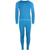 TROLLKIDS - Kid's Hemsedal Baselayer Set - Synthetisch ondergoed 104, blauw
