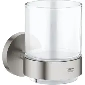 GROHE Essentials - Glas met houder, supersteel 40447DC1