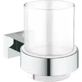 GROHE Essentials Cube houder met drinkglas - Chroom