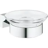 GROHE Essentials Cube zeephouder met losse inzet Chroom