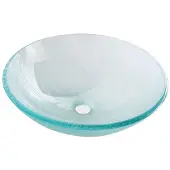 Sapho Mendoza ICE glazen waskom 42cm transparant