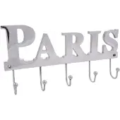 Dulaire Kapstok Zilver Paris 15x30 cm