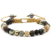 Karma Jewelry armband bruin female