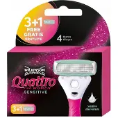 Wilkinson Quattro For Women Sensitive Scheermesjes - 4 Stuks