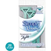 Gillette venus 20x Wegwerpmesjes Simply 2 4 Stuks