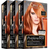 L'Oréal 3x Préférence Permanente Haarkleuring 5.21 Koel Lichtbruin