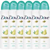 Dove 2+2 gratis: 6x Dove Deodorant Spray Go Fresh Peer en Aloe Vera 150 ml