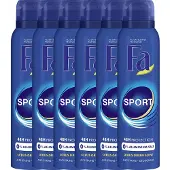 Fa Sport deodorant spray - 6 x 150 ml - voordeelverpakking