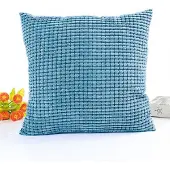 Chimb Sierkussen - Ribfluweel - Blauw - 45x45 cm