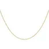 Lucardi Dames Ketting gourmet - 9 karaat - Ketting - Cadeau - 51 cm - Geelgoud