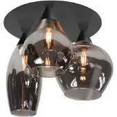 Highlight Plafondlamp Cambio 3 lichts Ø 32 cm zwart
