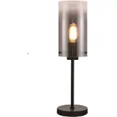 Freelight Tafellamp Ventotto H 58 cm Ø 15 cm rook glas zwart