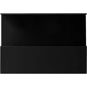 Nichba-Design Schoenenrek 50 Cm Zwart - Schoenenplanken Staal Black - 900117