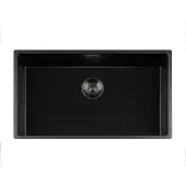 Lorreine Black Quartz Series spoelbak 7440cm Plug GunMetal 74BQ-FU-GunMetal IN WEEK 24 LEVERBAAR