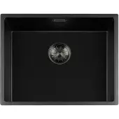 Lorreine Black Quartz Series spoelbak 5040cm Plug GunMetal