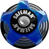 Messingschlager skislot blauw - snowboard slot - helmslot - fietsslot