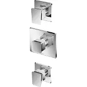 Hotbath Bro BR007 inbouw thermostaat met twee stopkranen chroom