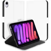 B2Ctelecom Bookcase Apple iPad Mini 6 (2021) Hoesje Wit met Standaardfunctie