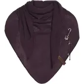 Knit Factory Lola Omslagdoek/Sjaal - Aubergine - 190x85 cm