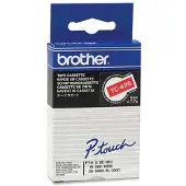 Brother lint beletteringssysteem TC-495, 9 mm breed, rood/wit