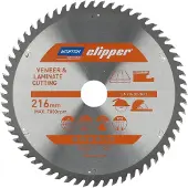 Norton Laminaat en Fineer - Zaagblad TCG - 216mm - 60 tanden - Voor Cirkelzagen