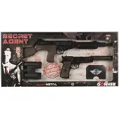 Gonher Rifle With Pistol 8 Shots And Accessories Secret Agent 63.5x30x4.5 Cm Bruin Kinderen