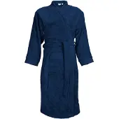 The One Towelling Luxe Badjas - 100% Katoen Blauw / S/M
