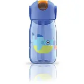 Zoku Drinkfles Kids Flip met Rietje Blue 415 ml