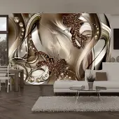 Karo-art 392cm X 280cm - Zelfklevend fotobehang - Excentrieke compositie, 8 maten, premium print