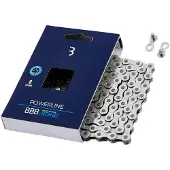 BBB Cycling PowerLine Fietsketting – 8 Speed Fietsketting Racefiets – 114 Schakels – Nikkel - BCH-82