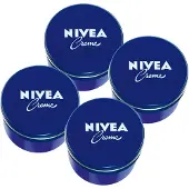 Nivea Crème Blik - Voor Gezicht, Handen en Lichaam - 48H Hydratatie - Bodycrème - Voordeelverpakking - 4 x 400 ml