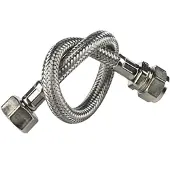 BPE RVS flexibele slang 35cm 1/2" bn.dr. x 15mm knel