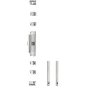 Intersteel Kruk-espagnolet links T-recht met stangenset 2x 1245 mm rvs geborsteld