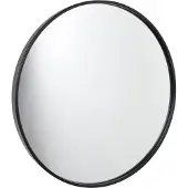 Loft42 Fragix Boston wandspiegel rond - Zwart - Metaal - Ø45cm - Industrieel