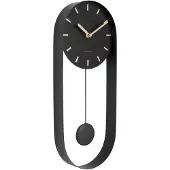 Karlsson Klok Pendulum Charm Steel Black 50 x 20 cm
