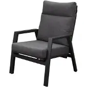 AVH-Collectie Vegas lounge tuinstoel verstelbaar aluminium antraciet