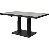 AVH-Collectie Pacific lounge-diningtafel 160x90xH49-72 cm in hoogte verstelbaar aluminium antraciet ceramic blad