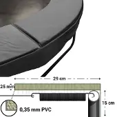 Magic Jump Trampoline Rand Grey 183 cm
