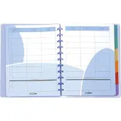 Atoma 3x Lerarenagenda +gratis parkerset balpennen inhoud 2 parkers kleur oranje en paars