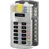 Blue Sea Systems Ato Fuse Block 12 Position Adapter Zwart