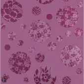Dutch Wallcoverings Papierbehang bloem - fuchsia