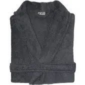 Twentse Damast Badjas Alexis Donkergrijs - S/M