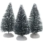 Dickensville - Besneeuwde Bomen 9cm - Set van 3