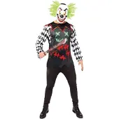 Amscan verkleedpak Haha Clown heren polyester zwart/wit