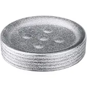 Wenko zeephouder Polaris 11 x 2,5 cm keramiek zilver