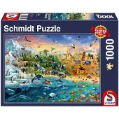 Adlibris - Legpuzzel - De wereld van de dieren - 1000 stukjes - Volwassenen - vanaf 12 jaar