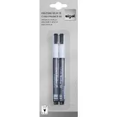 Sigel krijtmarkers - ronde punt - 2 stuks - afwasbaar - wit - SI-GL178